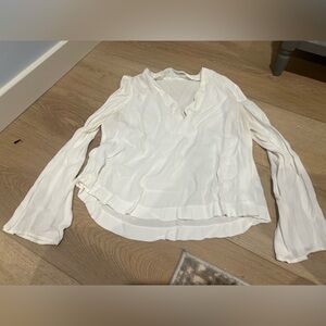 Glassons Sheer V-Neck Long Sleeve Shirt